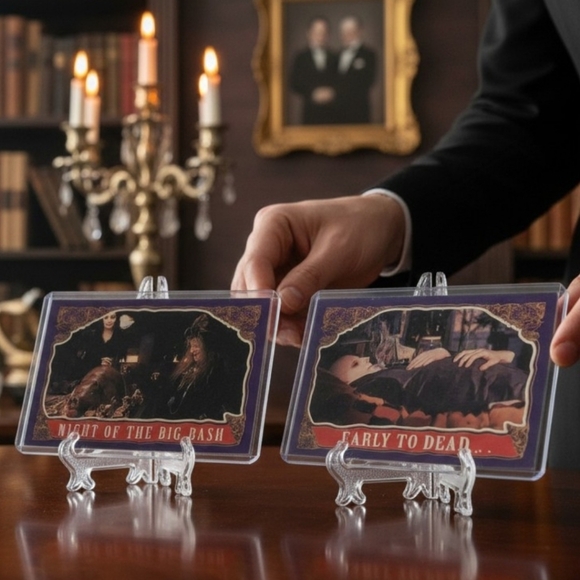 1991 Topps The Addams Family #32 Early To Dead & #68 Night Of The Big Bash Cards - Picture 4 of 15